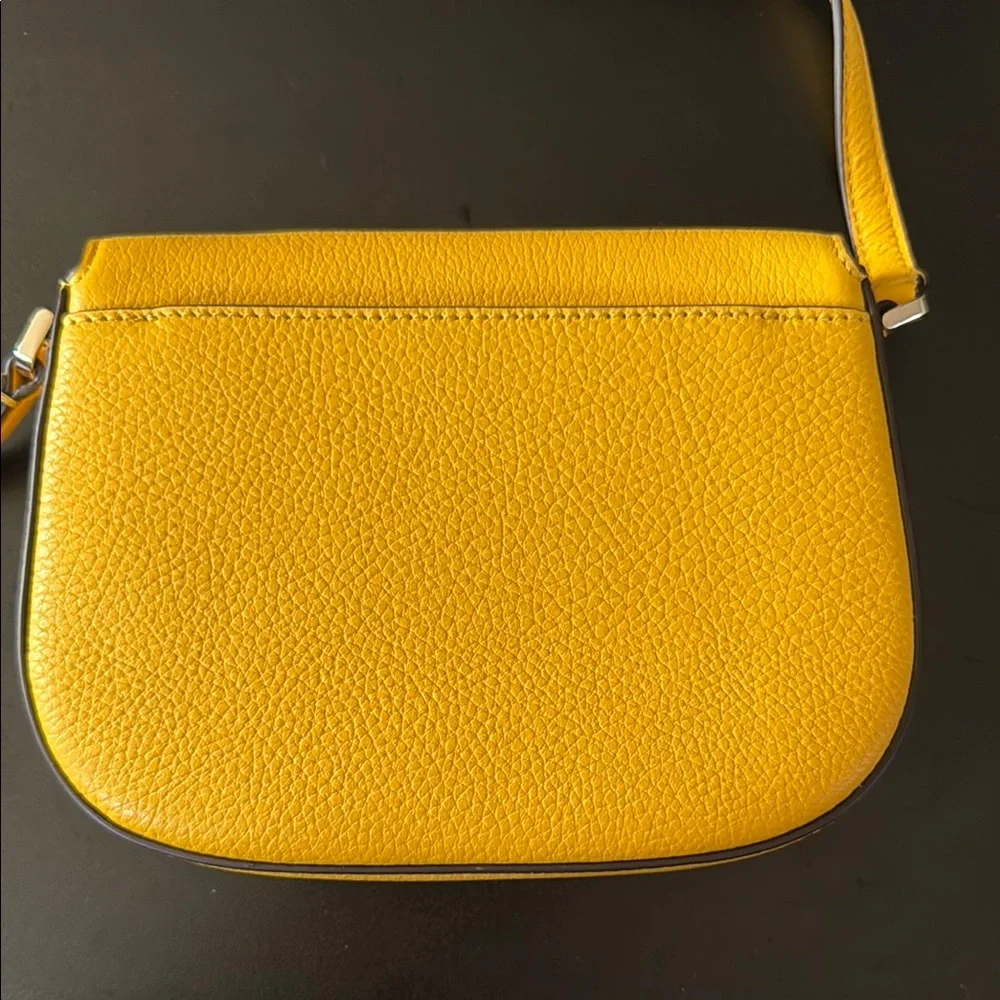Kate Spade Vibrant Yellow Crossbody Bag with Curved Flap - Picture 2 of 8
